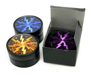 4 layers 63mm Tobacco Smoking Herb Grinders Aluminium Alloy Grinder 100 Metal 5 colors With Clear Top Window4760843