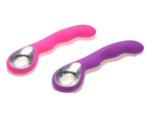 10 velocità Silicone USB ricaricabile Waterproof AV Wand Massager G Spot Vibrators Poleva Toy Sex Vibrator Sex Toy per Women2090851