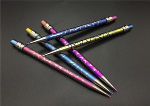 Новый дизайн Titanium Dab Tool Debless Cencled Pencil Titanium Nail с титановым пирожным для стеклянных водопроводных труб1548127