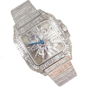 Высококачественные VVS Moissanite Cinded Out Diamond Watch для мужчин Лучший подарки для модных ювелирных изделий