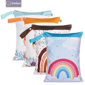 Сумки для подгузников Elinfant Digital Place Printing Wet Dry Sack Водонепроницаемый 30*40 см молни за ручкой D240429