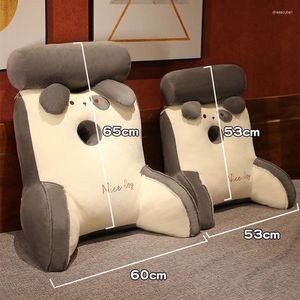 Pillow Honeybee Cartoon Shape Seat Multi Functional Reading Sofa Chair Decorator Plush Waist Headrest