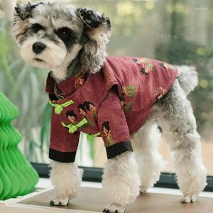 Dog Apparel Summer Clothes Tang Suit Poodle Schnauzer Border Collie Samoyed Husky Labrador Golden Retriever Big Large Shirt Vest