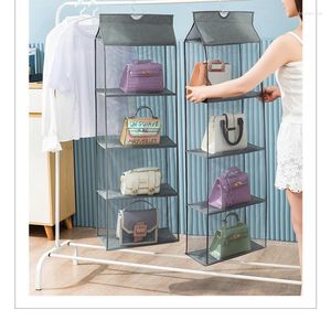 Storage Bags 8-pocket Hanging Handbag Bag Wardrobe Closet Three-dimensional Door Wall Debris Shoe With Pocket