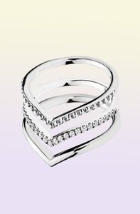 Новое кольцо стерлингового кольца серебряного серебряного кольца с стерлингом с стерлингом с чемпионатом Cz Stone Fit Jewelry Lovers Lovers Fashion Ring1379387