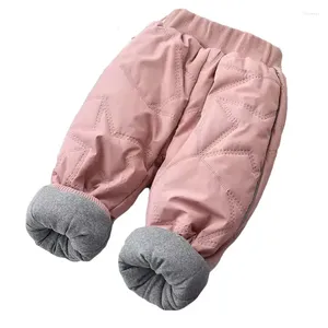 Hose Mädchen dicke warme Skihosen Winter Jungen vier Schichten gepolstert Kinder Kinder Kleidung Fleece Baumwolle 1-8 Jahre