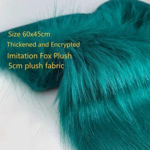 Irons New 5cm Fox Hair Imitation Fabric 100% Polyester Thickened Encryption 60x45 Cm Soft Environmental Protection Fur