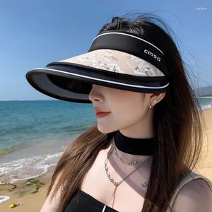 Geniş Memlu Şapkalar Kadın Yaz Şapkası Çift Katman Nefes Alabilir Güneş Koruyucu Boş Top Büyük Plaj Kapağı Seyahat UV Protection Güneş