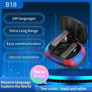 2024 Smart Voice Translator Wireless Bluetooth Ohrhörer Offline -Übersetzung 144 Sprachen Genauigkeit Übersetzen Sie Kopfhörer 240430