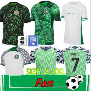 Nigerias Soccer Jersey 2024 Nuova 2025 squadra 24 25 camicia da calcio Kit kit kit completo set a casa in via di uomo uniforme verde 2026 Coppa del mondo pluviale Ndidi T.moffi Lookman Chukwueze