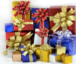 Large Glitter Bow Christmas Tree Decoration Present Gift Box DIY Decor New Year Wedding XMAS Ornaments Wreath Garland Bows6455420