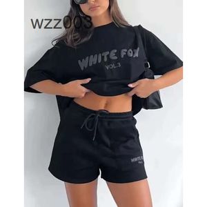 whites fox tracksuit womens whiter foxx t shirt designer brand fashion sports and leisure set fox sweatshirt shorts tees setsPVDP