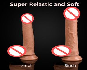 Coppa di aspirazione del dildo silicone super morbido Peni realistici Peni Big Dick Sex Toys for Woman Products Strapon Dildos per donne3482317