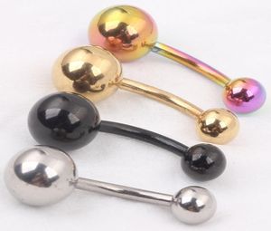Navelring B08 40st Mix 4 Colors 14g Body Piercing Jewelry Navel Ring Belly Rings3979825