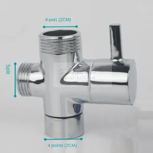 Bathroom Sink Faucets 3/4" 1/2" BSP Rigid Riser 3-way Diverter Valve For Handheld Shower Head Or Bath Tap Faucet Switch Outlet