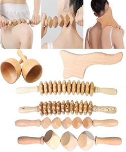 Drewniany drenaż limfatyczny terapia drewniana narzędzia masażu Maderoterapia Colombiana Anty Cellilute Roller 2207124636180