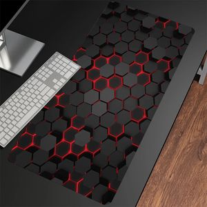 Gaming Mousepads Mousepad Geometric Large Mouse Mat Big Desk Pads Non-Slip Rubber Mouse Pad Big Keyboard Mats 240419