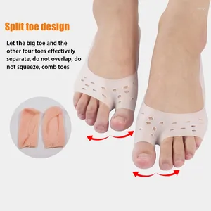 Kadınlar SOCKS Ayağı Cilt Bakım Koruyucular Pedikür Araçları 2 PCS Silikon Sock Nemlendirici Nemlendirici Jel Tam Tekne Delik