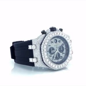 Iced Out Lab Grown Watch Colorless Diamond Watch för män Bestkvalitet Priset