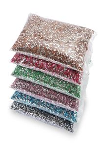 Nail Art Decorations 100000 Pcs 3mm Multicolor Clear Crystal AB Rhinestones Non Fix Flatback Round Resin Strass Stone DIY Decorati8836741