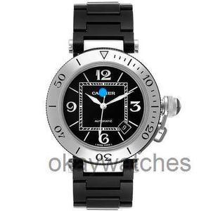 Unisex Dials Automatyczne zegarki robocze Carter Strzelanie NOWOŚĆ 40 5 mm Pasha W31077U2 Mechanical Mens Watch