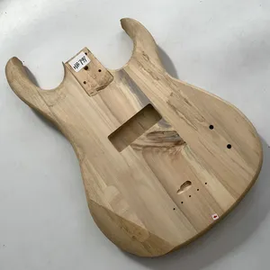 Solid Basswood Unfinished Electric Bass Body for DIY Replace Custom order Handmade Bass Parts No Piants with Damages