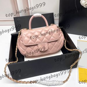 Womens Sheepskin leather Totes Bags With Top Handle Gold Chain Strap Crossbody Handbags Multi Pochette Pouch Designer Purse Bag 20.5X11.2cm