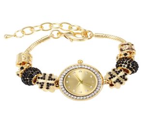 Fashion a women's small pendant inlaid with diamond trend bracelet watch6983716