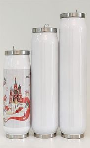 12oz Sublimation Tumblers DIY 350ml Water Bottle Thermos Double Walled Stainless Steel Cola Can Insulated Vacuum with Lid524h3929987
