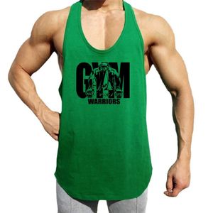 Gymkläder Fitness Mens Stringer Tank Top Men Mesh Bodybuilding Vest Running Shirt Workout Sleeveless T Sports Tankop 240412