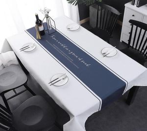 Nordic Simple Ins Table Cloth Waterproof Wash Rectangular Cotton Linen Table Tyg Solid Color Light7221560