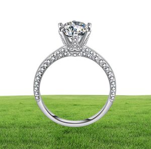 Yanhui Luxus 20ct Labor Diamant Hochzeitsverlobungsringe für Braut 100 Real 925 Sterling Silber Ringe Frauen Fein Schmuck RX279 202594198