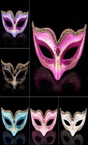 Tanıtım Parti Maskesi Gold Glitter Maskesi UNISEX MASQUERDAD ATMOSHERE MARDI GRAS MASKERADA CADILOWEEN66447177