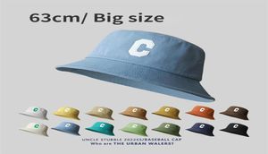 Big Head XL Bucket Hats 63CM for Men Women Bob Four Seasons Fisherman Hat Letter Sunshade Hat Large Size Bucket Hat Whole 22065828012
