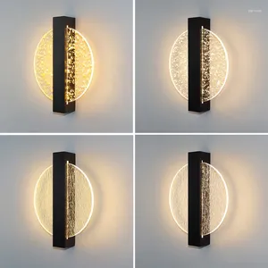 Стеновая лампа современный минималистский акриловый светодиод скандинавской гостиной телевизор