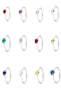 12 miesięcy biżuterii estetycznej Kryształowy Kryształowy Kryształowe Pierścienie dla kobiet mężczyzn Para Pierścień Pierścień z logo konstelacja prezentów urodzinowa 191012SRU2508447