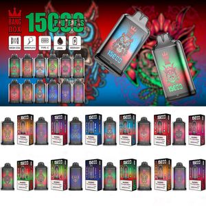 Orijinal patlama kutusu tek kullanımlık vape meyve suyu puf 15000 puf büyük vape kalem 15k puf 25ml önceden doldurulmuş kapsül 650mAh şarj edilebilir pil örgü bobin buharlaştırıcı cihazlar