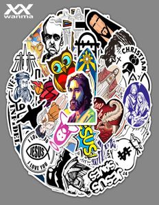 Jesus 50 Christian Cartoon Characters Graffiti Stickers Bagage Suitcase Car Scooter Waterproof 3MTV4003579