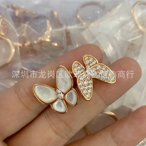 vc Butterfly Diamond clover Ring womens rose pendant for jewelry bracelet trinity diamond engagement