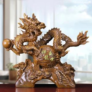 Декоративные фигурки Год Dragon Feng Shui Office привлекает богатство ремесла для домохозяйств подарки в гостиной