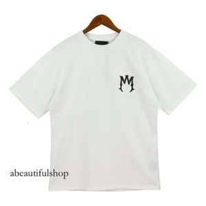 Amirir TシャツデザイナーTシャツファッションスプラッシュインクグラフィティショートプリント男性コットンカジュアル特大ヒップホップストリートウェアTシャツユーロサイズS-XL 159