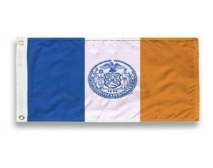 New York Flag High Quality 3x5 Ft City Banner 90x150cm Festival Party Gift 100d Polyester Inomhus utomhustryckta flaggor och banners6238312