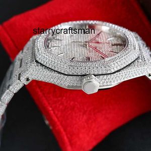 Movement Watch VVS Diamond Watch Mens Automatic Mechanical 41mm With Diamond Studded Steel 904L Sapphire Montre de Luxe