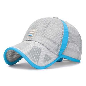 Capas de bola Capacitante respirável chapéu de beisebol verão sol ajustável malha pai e meninas q240429