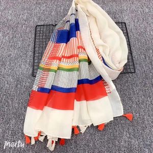 Moda Feminina Bohemian Print Viscose Tassel Big Scarf Bandanamuslim Hijab Hijab Head Head Scarf Sjaal Wrap Ponchos 및 Capes 240416