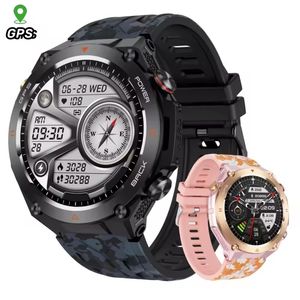 2024 GPS Smartwatch KC82 BT Call 650mAh Battery 1.45 Round Screen 1ATM Waterproof Health Monitoring Sports Smart Watch for Men