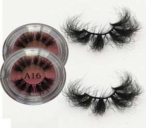 mink lashes Whole 25mm False Eyelashes 3D fake Lash custom Label Cosmetics Makeup Dramatic Long fluffy eyelash private logo3688661