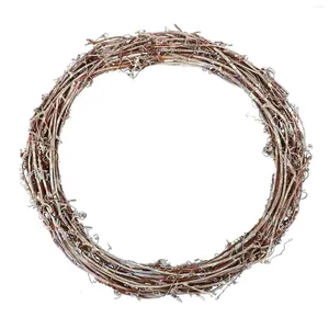 Dekorativa blommor Jul Vine Circle Diy Wreath Accessories Artificial Flower Garland Manual Natural Rattan Decor Handmade