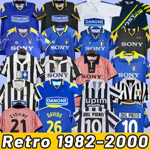 Retro DEL PIERO soccer jerseys Conte PIRLO Buffon 82 83 84 85 92 94 95 96 97 98 99 00 1982 1983 1984 1998 1999 INZAGH ZIDANE Ancient maillot DAVIDS BOKSIC Conte shirt POGBA