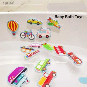 Bath Toys Childrens bathroom stickers baby cognition soft EVA animal stickers floating foam bathroom stickers baby water bath toysWX